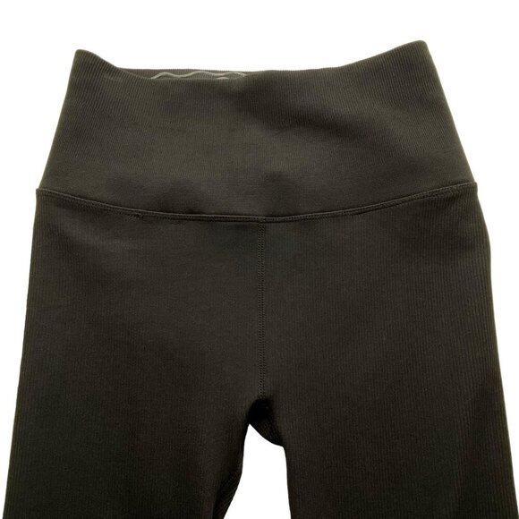 SPIRITUAL GANGSTER Women Leggings Size S Black Ribbed Yoga Athleisure Everyday - Picture 4 of 11